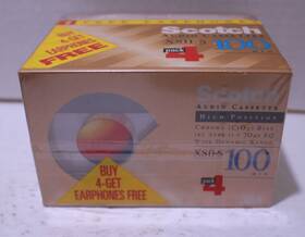 Scotch 051111416211 4 Xsii-s 100 High Bias Type Ii Blank Audio Cassette Tape New In Package