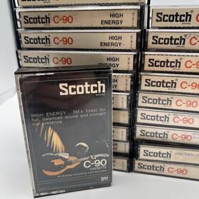 197576 Scotch Vintage High Energy C-90 Cassettes 1975-76 Used Sold As Blanks Lot Of 20
