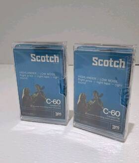 759-0259-021 Scotch 2 Highlander C-60 Compact Cassette Tape Sealed Vintage