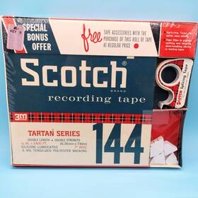 770-1011 Scotch Nos Sealed Recording Tape Tartan Series 144 1/4 Inch X 2400 Ft 7 Reel