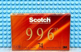 Scotch 901690022524 996 Xii 74 Type Ii Blank Cassette Tape 1 Sealed