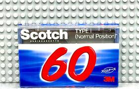 Scotch 901690835551 60 Type I Blank Cassette Tape 1 Sealed