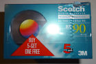 Scotch Audio Cassette Bx 90 Minutes 3m New Package Of 6 Six Free Shipping 051111394632