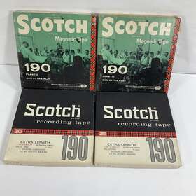 Bb211844 Scotch 4 Vintage 190 7 Inch Reel To Tape 1/4 X 1800ft With Boxes