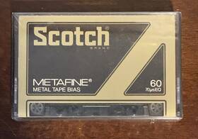 Me-c-60 Scotch Metafine Metal Tape Bias 60 Blank Cassette Me -c-60 Nos Sealed