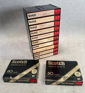 Miii-c-90 Scotch Lot Of 10 Vintage Master Type Iii 60 Min Fe-cr Cassette Tapes Cbox Read