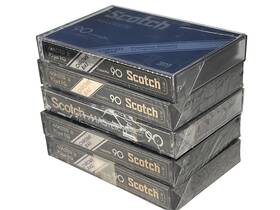 Y-c-90 Scotch 5 Vintage Master Ii Chrome Bias Cassette Tapes New Sealed Nos
