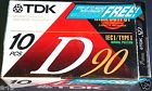 Sd110 Tdk Ten D90 Tape Cassette Factory Sealed Pack Plus One Brand New Unopened