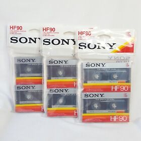 Sealed Sony High Fidelity Hf 90 Minute Audio Cassette Tapes Vintage