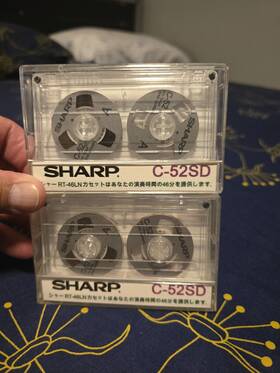 C-52sd Sharp C52sd Audio Silver Reel To Cassette Tape