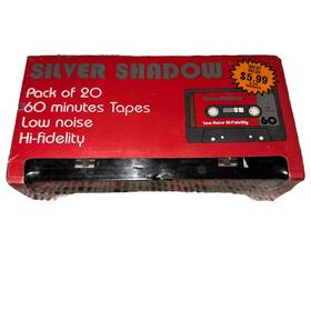 Silver Shadow 026641009035 Blank Cassettes 90 Minute Low Noise Hi Fidelity Woolworth Sealed
