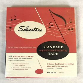 9951 Silvertone Reel To Standard Recording Tape Sears Roebuck Co Blank Sealed