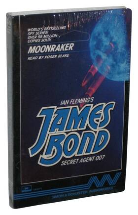 Simon Schuster 647056352709 James Bond Moonraker 1987 Audio Cassette Tape Box Set