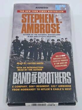 Simon & Schuster Inc 780743507882 Band Of Brothers By Stephen Ambrose Read Cotter Smith 4 Audio Cassettes-hbo