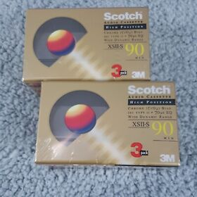 Cro2 Six 6 Sealed Scotch Audio Cassettes Xsii-s 90/60 Min. Type Ii Bias 70 Eq
