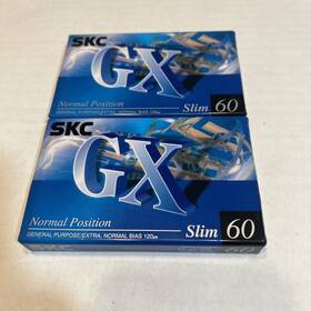 Skc 010253900613 Gx 60 Normal Position General Purpose/extra Blank Cassette 2 Tapes New
