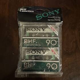 Sony 027242002234 New Sealed Genuine Bhf 90 Blank Cassette Standard Tapes High-fidelity Wow