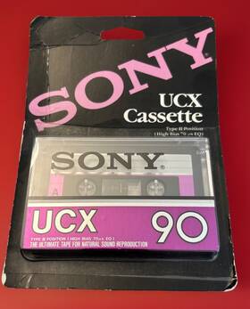 Sony 027242004139 Ucx 90 Type Ii High Bias Blank Cassette Tape Factory Sealed Nos Vintage