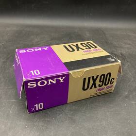 Ux90 Sony 027242201903 Box Of 10 High Bias Cassette Tapes New