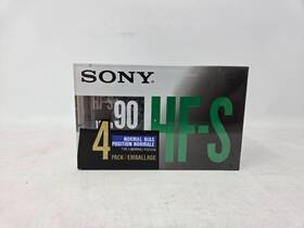 Sony 027242201989 Hf-s 90 Blank Audio Cassette Tapes Type I Normal Bias 4 Pack New Sealed