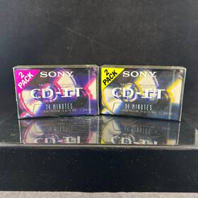 Sony 027242204843 Cd-it High Bias Blank Cassette 2 Pack Lot 74 Minute And 94 New Sealed