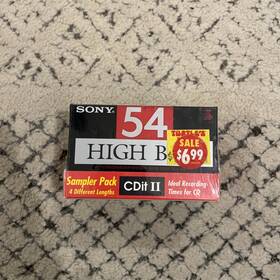Sony 027242205482 New 4 Pack Cd-it Type Ii High Bias 100 94 74 54 Blank Cassette Tapes Fs