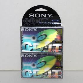 Sony 027242220102 2 Blank Cassette Cd-it 120 Min Slipcase New Sealed Tape