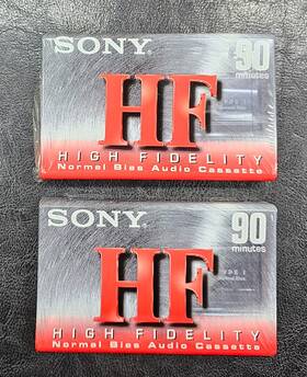 Sony 027242273023 Hf 90 Cassette Blank Recording Tapes Minutes New Sealed 2