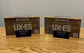 Sony 027242413429 Ux-es 90 Min Type Ii High Bias Cassette Tape New Sealed Lot Of 2 Mij Read