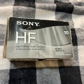 Sony 027242431324 Brand-new Sealed Hf Audio Cassette 120 Minutes Lot 0f 10 Open Box