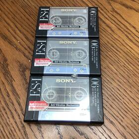 Sony 027242441873 Es I 90 Normal Bias/type Blank Cassette Sealed 1991 Lot Of 3