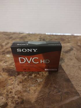 Sony 027242660809 1- Genuine Dvc Hd Dvm63hdr 63min Blank Mini Dv Digital Video Cassette Tape