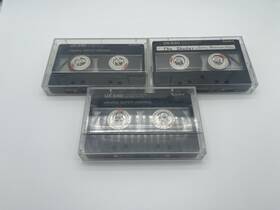 198687 Sony Lot Of 3 Ux-s 60 Type Ii Chrome High Bias Cassette Tapes Used 1986-87 Jp