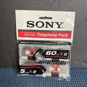 2mc602mc5 Sony Microcassettes Telephone Pack 2mc60/2mc5 New Old Stock