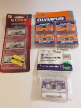 3mc-60l Sony New 8 3 And 4 Olympus 1 Radio Shack Microcassette Tapes Minutes
