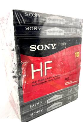 45805 Sony Hf Blank Audio Cassette Tapes Lot Of 10 Normal Bias Music And Voice