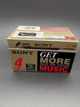 4c90hfuc Sony Hf 90 Minute Type I Normal Bias Cassette Tapes Pack Of 4