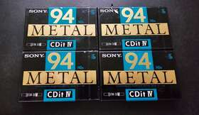 140m Sony 581942442139 Lot Of 4 Cdit Iv 94 Metal Cassette Tape Ultra-slim Sealed New Rare