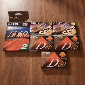 Sony 768522714767 Type Ii High Bias 90min / Tdk D-60 I Cassette Tape Lot