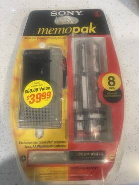 8mc60bmp Sony Micro Cassette Recorder