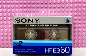 Sony 901780001903 Hf-es Twin Pak 60 1995 Type Ii Blank Cassette Tape 2 Sealed
