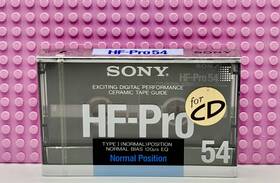 Sony 901780068906 Hf Pro 54 1988 Japan Type I Blank Cassette Tape 1 Sealed