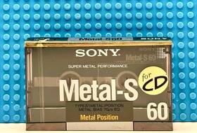 Sony 901780069002 Metal S 60 1988 Japan Type Iv Blank Cassette Tape 1 Sealed
