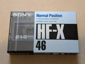 Sony 901780103379 Sont Hf-x 46 Min Type I Cassette Tape - Japanese Market Sealed