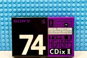 Sony 901780128617 Cdix-ii 74 1990 Japan Type Ii Blank Cassette Tape 1 Sealed