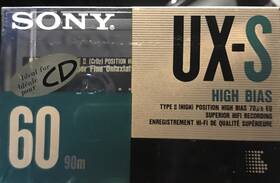 Sony 901780131570 Ux-s 60 Vs. Iv Type Ii Blank Cassette Tape 1 Sealed