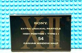 Sony 901780155231 Xii 54 Type Ii Blank Cassette Tape 1 Sealed