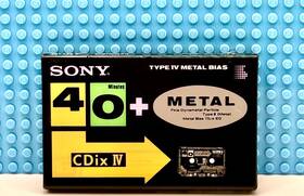 Sony 901780170913 Cdix Iv Metal 40 1991 Japan Blank Cassette Tape 1 Sealed