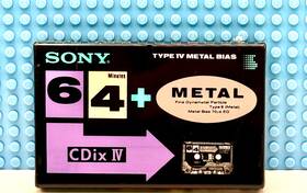 Sony 901780171019 Cdix Iv Metal 64 1991 Japan Blank Cassette Tape 1 Sealed
