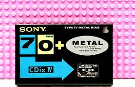 Sony 901780171033 Cdix Iv Metal 70 1991 Japan Blank Cassette Tape 1 Sealed